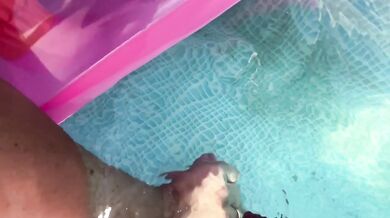 Unpredictable Tease Turns Backyard Pool Into Fierce Cock Arena