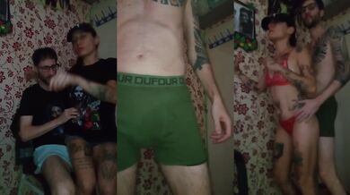 Bailando y fumando con mi hermanastra hot