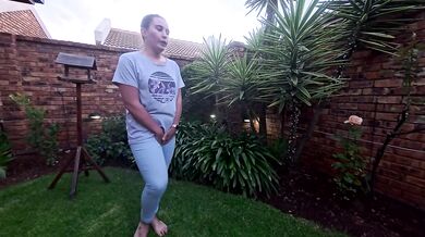 Chubby slut piss desperation, pants wetting compilation