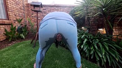 Chubby slut piss desperation, pants wetting compilation