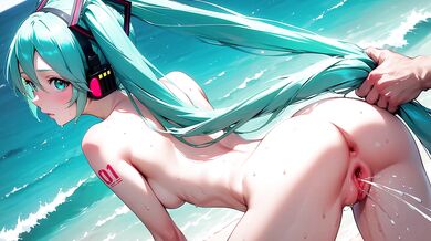 Insanely Horny Miku Creampied Hard in Public Paradise
