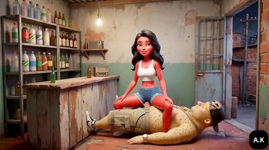 Favela Girlfriend Cheating Moranguete takes her lover Batatudo’s anal at the local bar Caught in the Favela Bar Moranguete cheats on her boyfriend POV