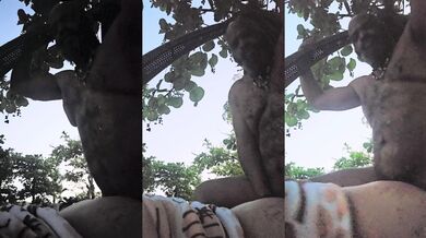 White BBC slut gets pounded out on the beach as the sun rises
