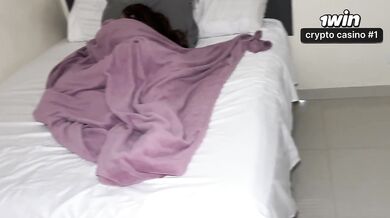 My new stepdaughter in tight pajamas always leaves her bedroom door open