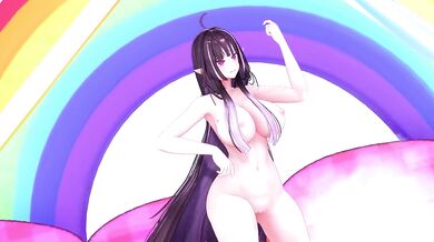 Getcha Hentai MMD | Elf VTuber Strip Dance