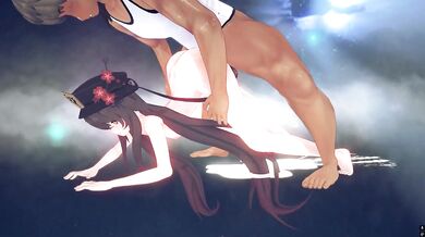MMD原神　胡桃中出しセックス　バック