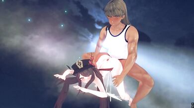 MMD原神　胡桃中出しセックス　バック