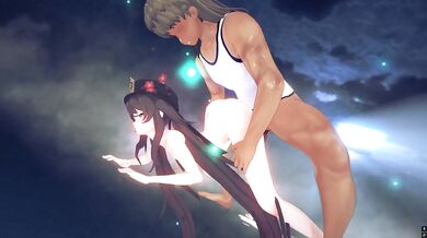 MMD原神　胡桃中出しセックス　バック