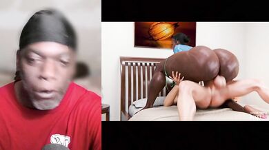 Dark Skin Baddie with a big ass on her