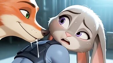 Nick Wilde Fucks Judy Hopps Hard - Zootopia Furry Creampie Doggy Style