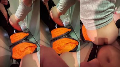 Horny while shopping - QUICKIE IN THE CHANGING ROOM