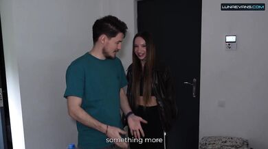 First Anal Preparation for Luna Evans – Fingers, Glass Dildo & Big Toy Stretching