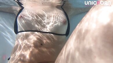 Black Toenails Underwater Footjob Then Sauna Tease
