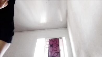POV: Your stepsister presses her butt against your face when you're alone and sits on your face. Real homemade video featuring a curvy Colombian Latin