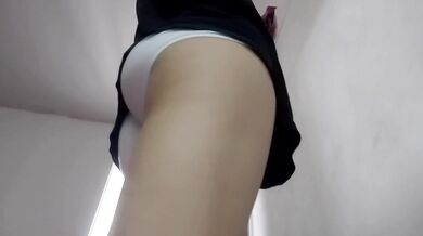 POV: Your stepsister presses her butt against your face when you're alone and sits on your face. Real homemade video featuring a curvy Colombian Latin