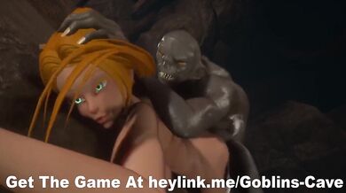 Captured & Ruined in Goblin Den: MILF Gets Doggy Style Anal Gangbang Like a Champion!
