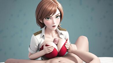 AI Generated - Wet Pussy Spread Legs Redhead Ride Big Boobs