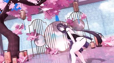 Elf VTuber Nude KPop Dance | Lips Hips Kiss MMD