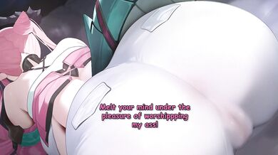 Yvonne wants to turn you into a rean man! Will you succeed or stay a hopeless beta? Hentai joi / Femdom / Ass worship / foot fetish