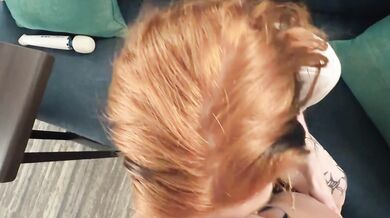 Perfect Bush Red Head Caught With Dildo Needs Help Cumming - Bradley C XXX