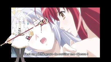 Hot threesome with two lesbians - Hentai