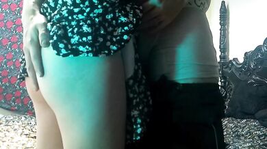 Cum inside her tight pussy, hard and fast with unrestrained cock