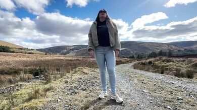 Forest Trail Milf Desperation- Wetting Jeans Outdoors