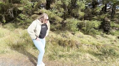 Forest Trail Milf Desperation- Wetting Jeans Outdoors