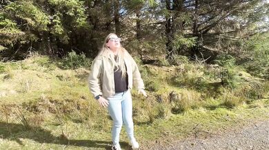 Forest Trail Milf Desperation- Wetting Jeans Outdoors