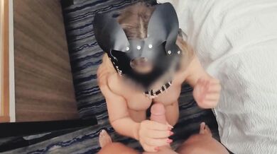 Fat Booty Masked Blonde Takes Backshots For Creampie