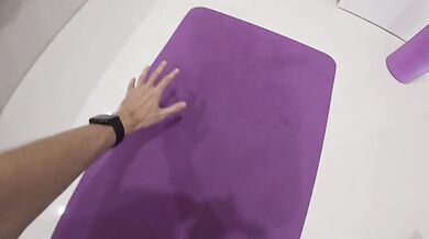 Yoga instructor turns out to be a nylon slut