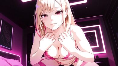 Marin Kitagawa loves creampie. Sex in the pink hotel room. Marin Kitagawa cosplay