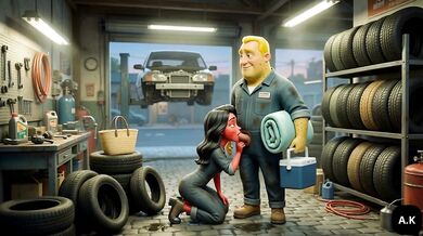 Mechanic Girlfriend Cheating: Moranguete takes her lover Batatudo’s anal at the shop Mechanic Moranguete cheats on her boyfriend with Batatudo’s big