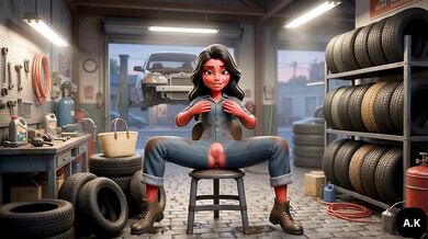 Mechanic Girlfriend Cheating: Moranguete takes her lover Batatudo’s anal at the shop Mechanic Moranguete cheats on her boyfriend with Batatudo’s big