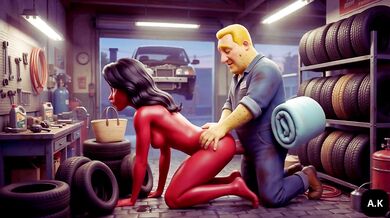 Mechanic Girlfriend Cheating: Moranguete takes her lover Batatudo’s anal at the shop Mechanic Moranguete cheats on her boyfriend with Batatudo’s big