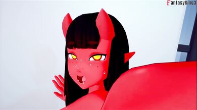 Meru the succubus hot bikini sex | Full & POV on patreon: Fantasyking3