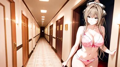 Sento Isuzu arrived on request. Sento has anal sex at the hotel with multiple creampies. Sento Isuzu hentai cosplay