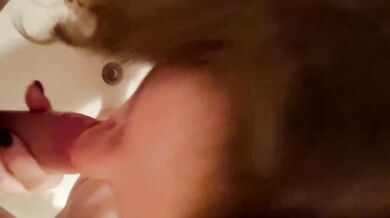 Wet fuck and pussy licking in the bathroom | His dick is so big… | His favourite dessert