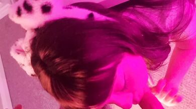 REAL PETPLAY 3 Puppygirl gets fucked in furniture and gags on cum