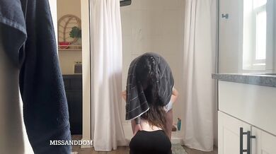 Yearning For Her Bit Clit In My Mouth So I Patiently Waited Outside The Shower