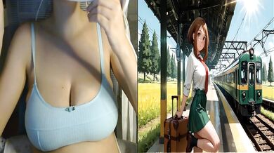 Train Fuck Cum-Covered Coeds- Anime Porn React