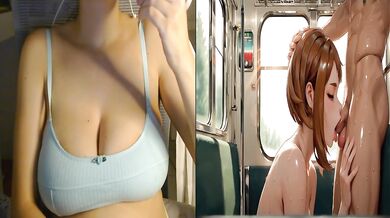 Train Fuck Cum-Covered Coeds- Anime Porn React