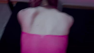 I tried out my new naughty pink bodysuit in action
