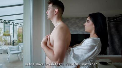 Take it easy—it's my first time! My stepbrother is fucking my ass with his huge cock! Emily Pink