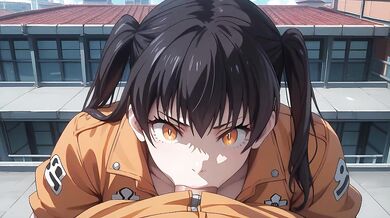 Tamaki anal sex on the roof after hard work