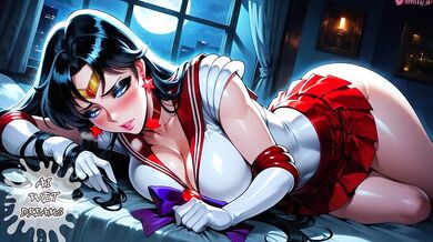 SAILOR MOON : SAILORS MARS BBC CREAMPIE GANGBANG!! - ASMR/JOI