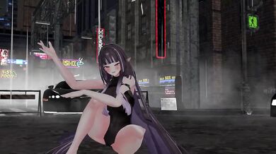 Thicc Elf VTuber Nude Dance | Spit It Out MMD