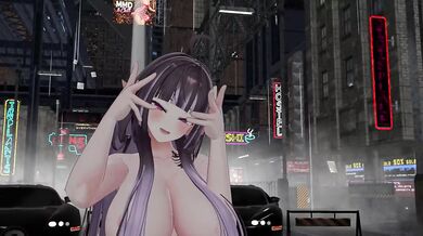 Thicc Elf VTuber Nude Dance | Spit It Out MMD
