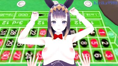 Ninomae Ina'nis (Bunny Girl) and I have intense sex in the casino. - Hololive VTuber POV Hentai