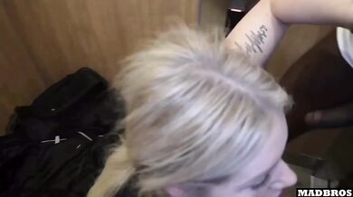 A Good French Blonde Stuck And Fucked In An Elevator And EVEN In A Parking Lot In Anal !!!